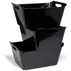 Bac de rangement 18L x3