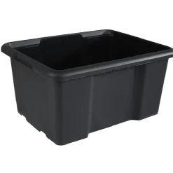 Bac en plastique noir 30 L