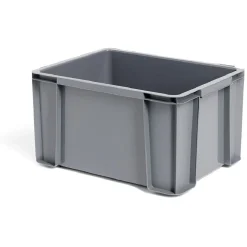 Bac renforcé rangement plastique gris 17L