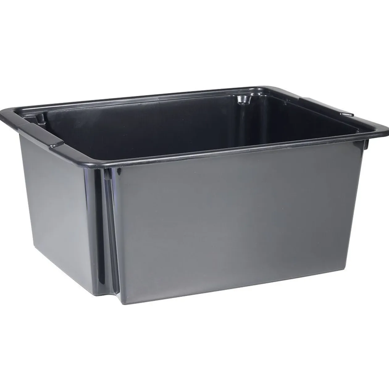 Bac superposable 22L noir x3 - 43x34xH18,5 cm