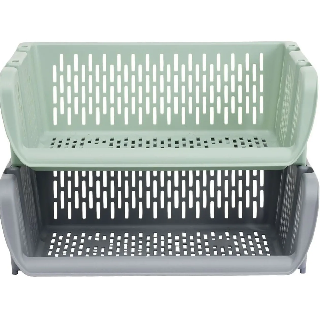 Bac superposable large en plastique 39x30,5xH13cm