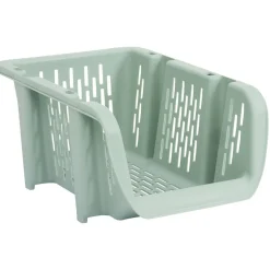 Bac superposable étroit en plastique 31x20,5xH13,5cm