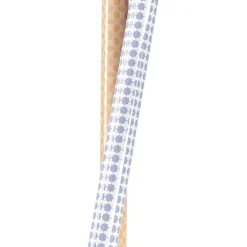 Balai avec manche imprimé rond blanc