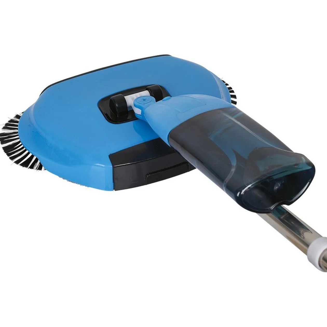 Balai magique ramasse miettes avec spray bleu 2 en 1