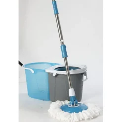 Balai magique seau essoreur bleu gris