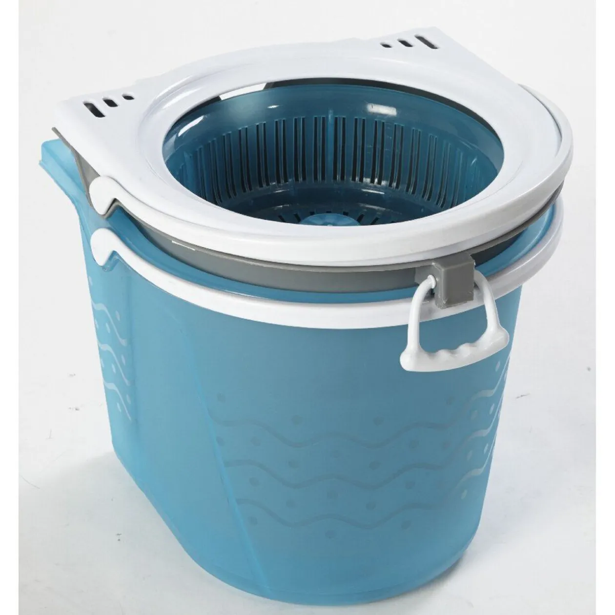 Balai magique seau essoreur bleu gris