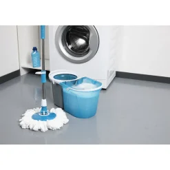 Balai magique seau essoreur bleu gris