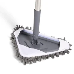 Balai serpillère microfibre forme triangulaire 27x20xH120cm