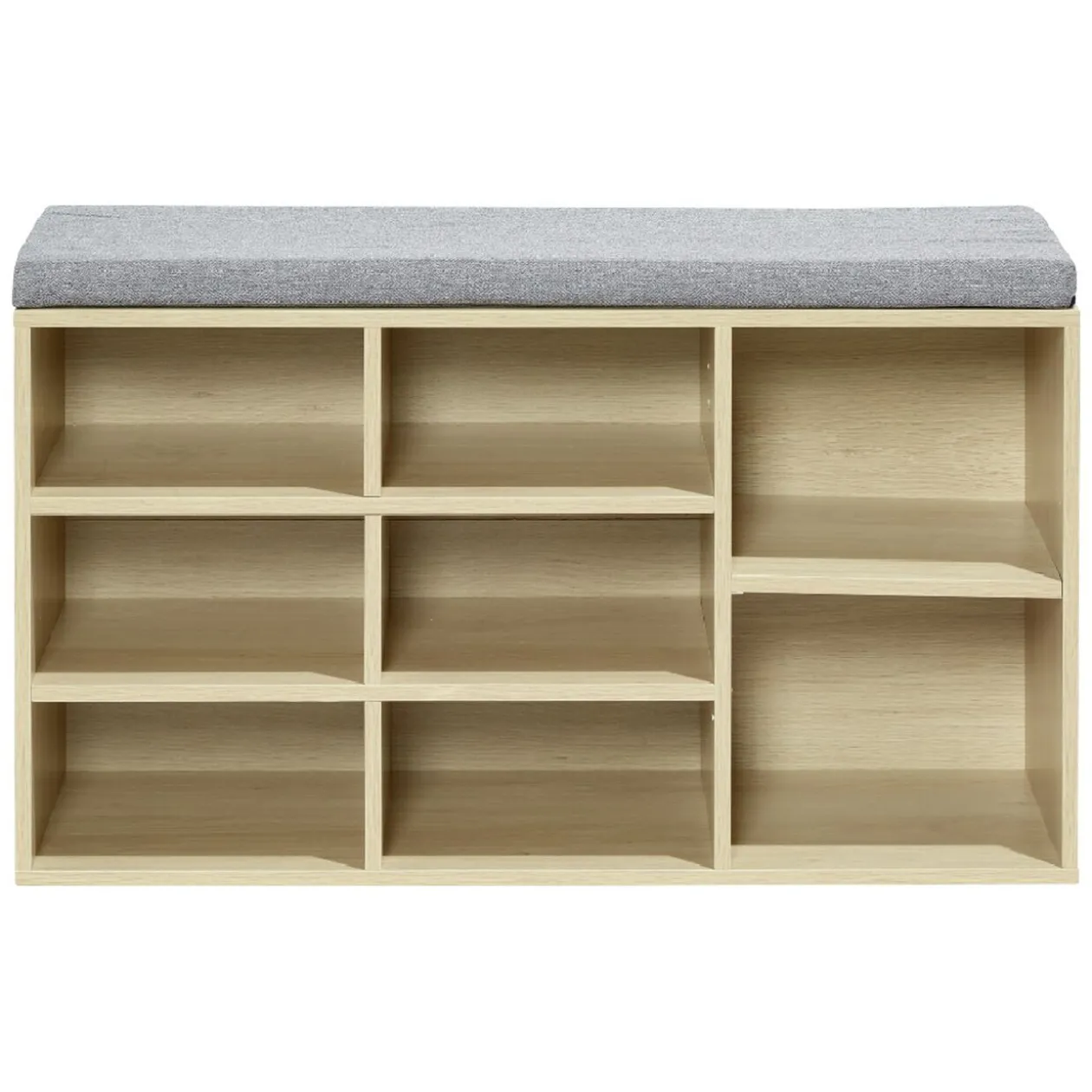 Banc meuble à chaussures 2en1 8 compartiments