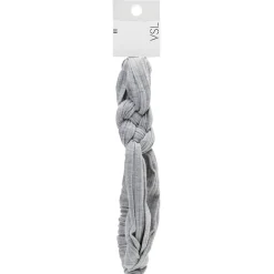 Bandeau dessus tressé uni gris