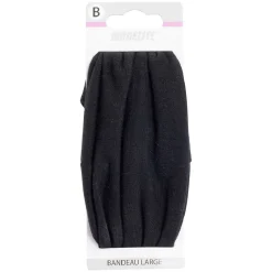 Bandeau large maille noir