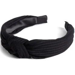 Bandeau serre tête noir avec noeud