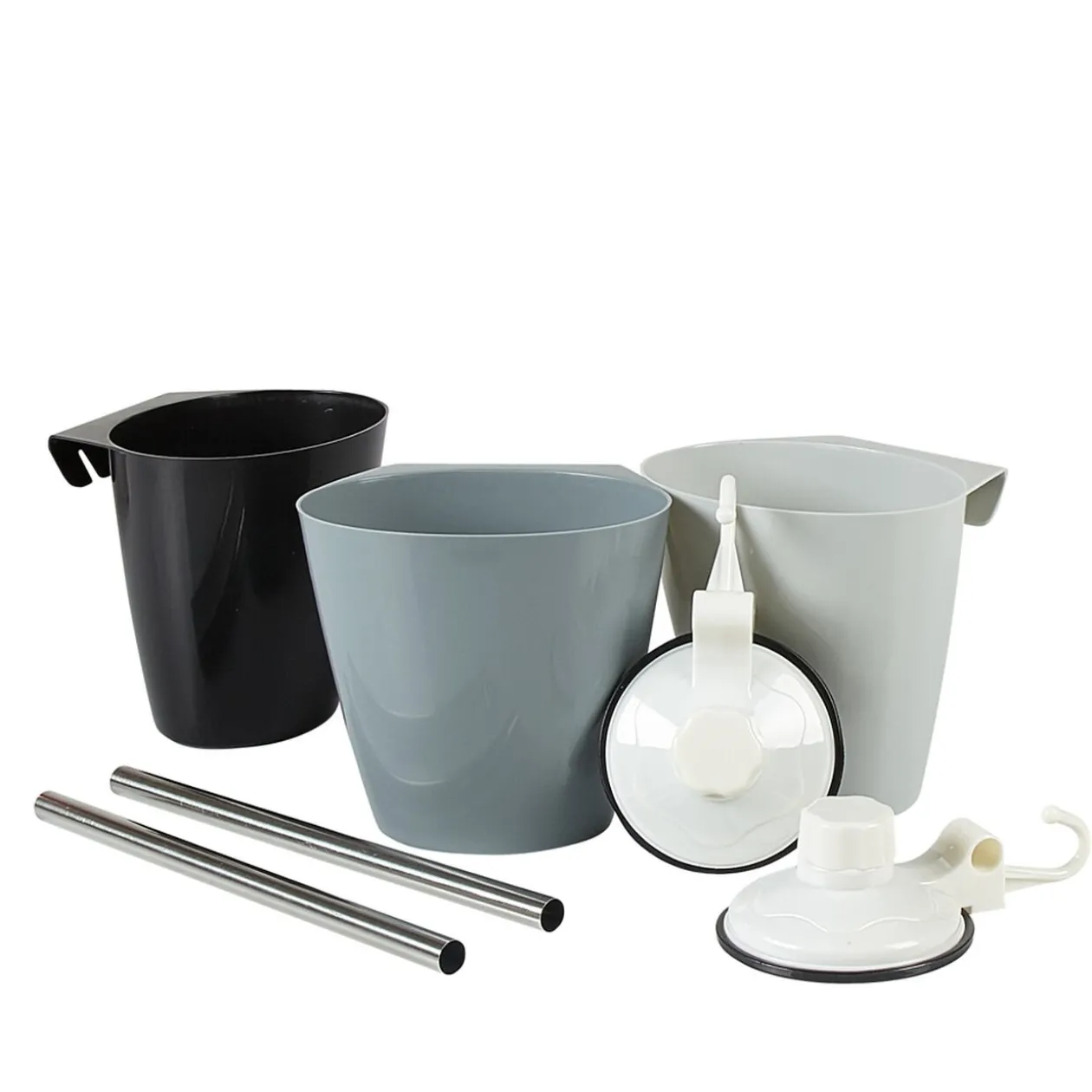 Barre à suspendre et 3 pots amovibles