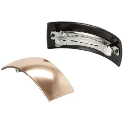 Barrette à cheveux bombée uni