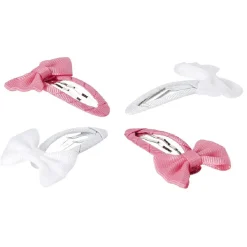 Barrette clic clac à noeud x4