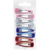 Barrette clic clac multicolore x8