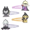 Barrette Disney Villains x4 - Maléfique Scar Ursula Grimhilde
