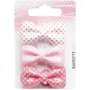 Barrette forme noeud imprimé polyester x3