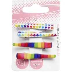 Barrette imprimé x4