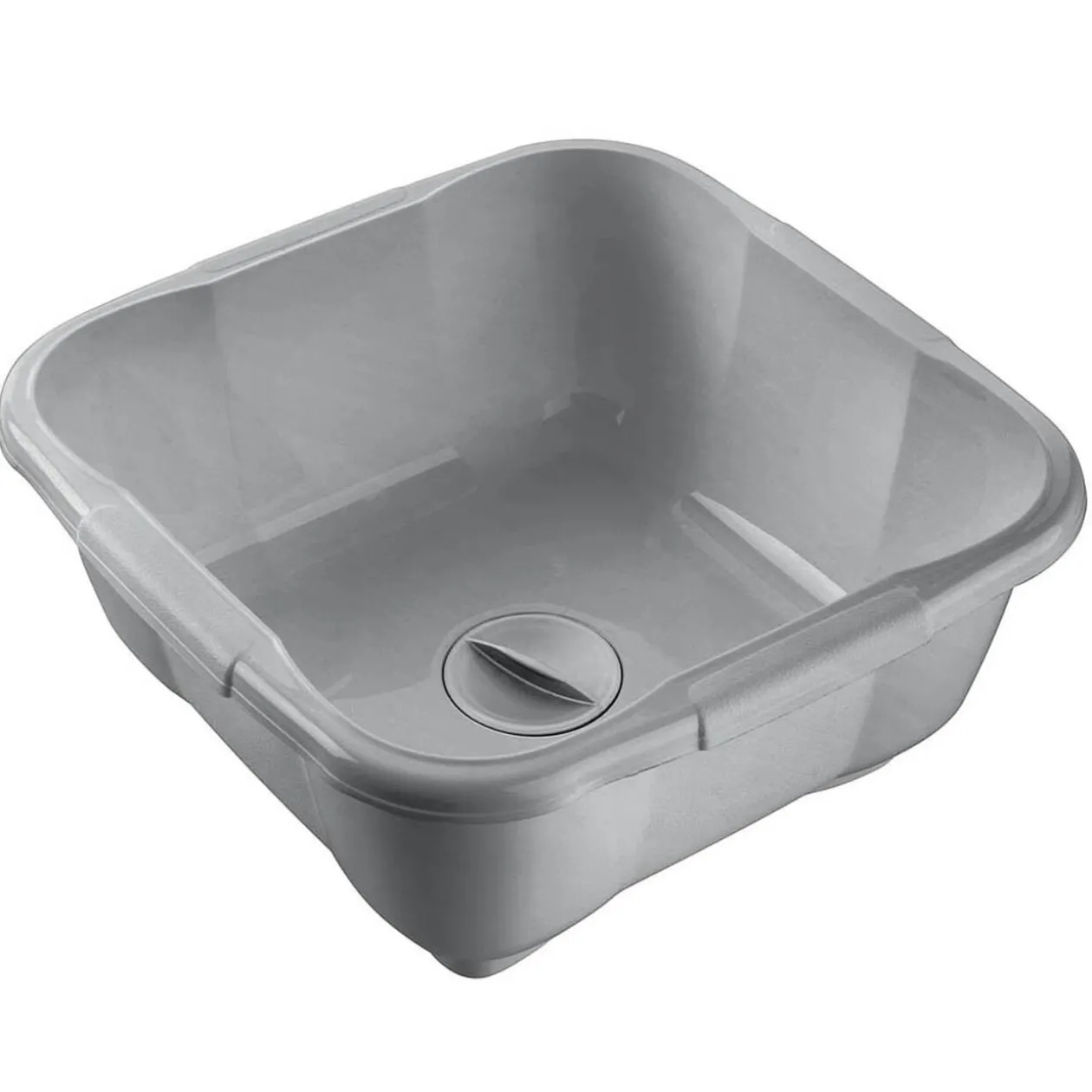 Bassine avec bouchon 9,6 L grise