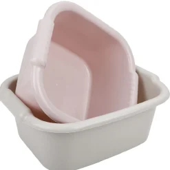 Bassine carrée bleu vert x2