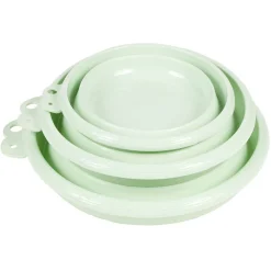 Bassine rétractable vert d'eau x3