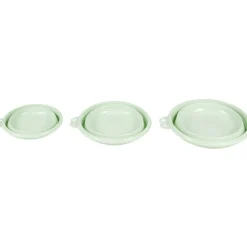 Bassine rétractable vert d'eau x3