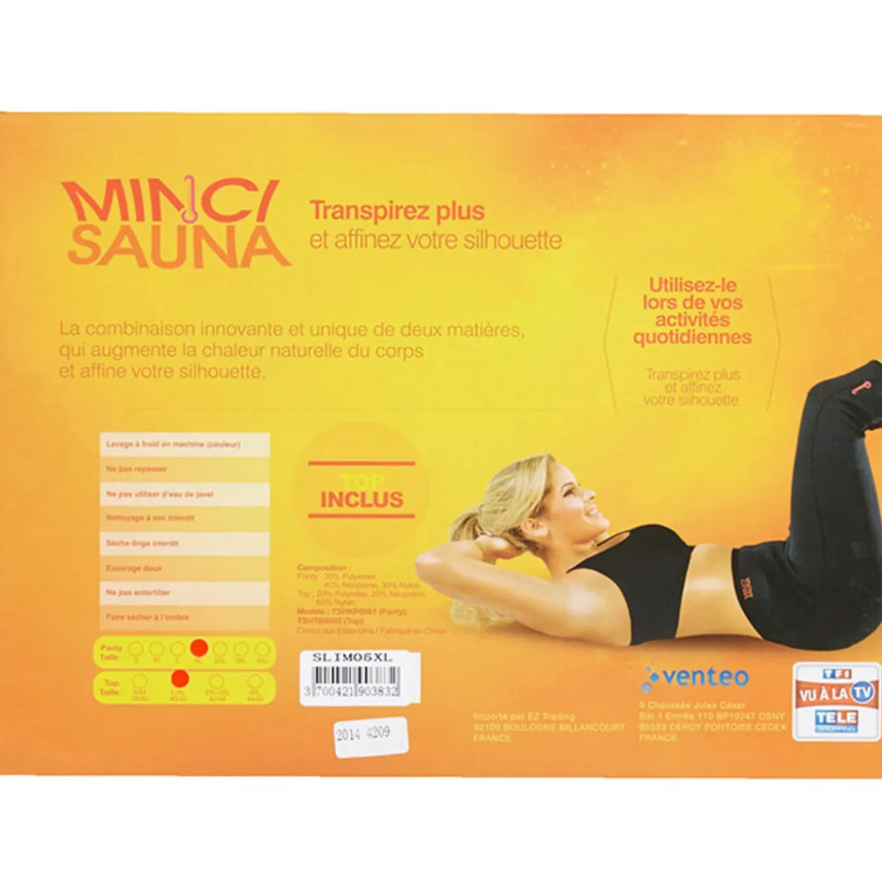 Bermuda minci sauna et brassière