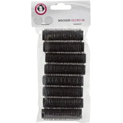 Bigoudi auto agrippant noir x6