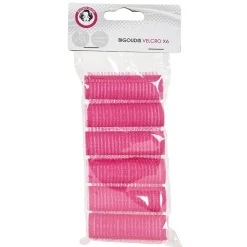 Bigoudi auto agrippant rose x6