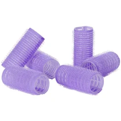 Bigoudis à scratch 25 mm violet x6