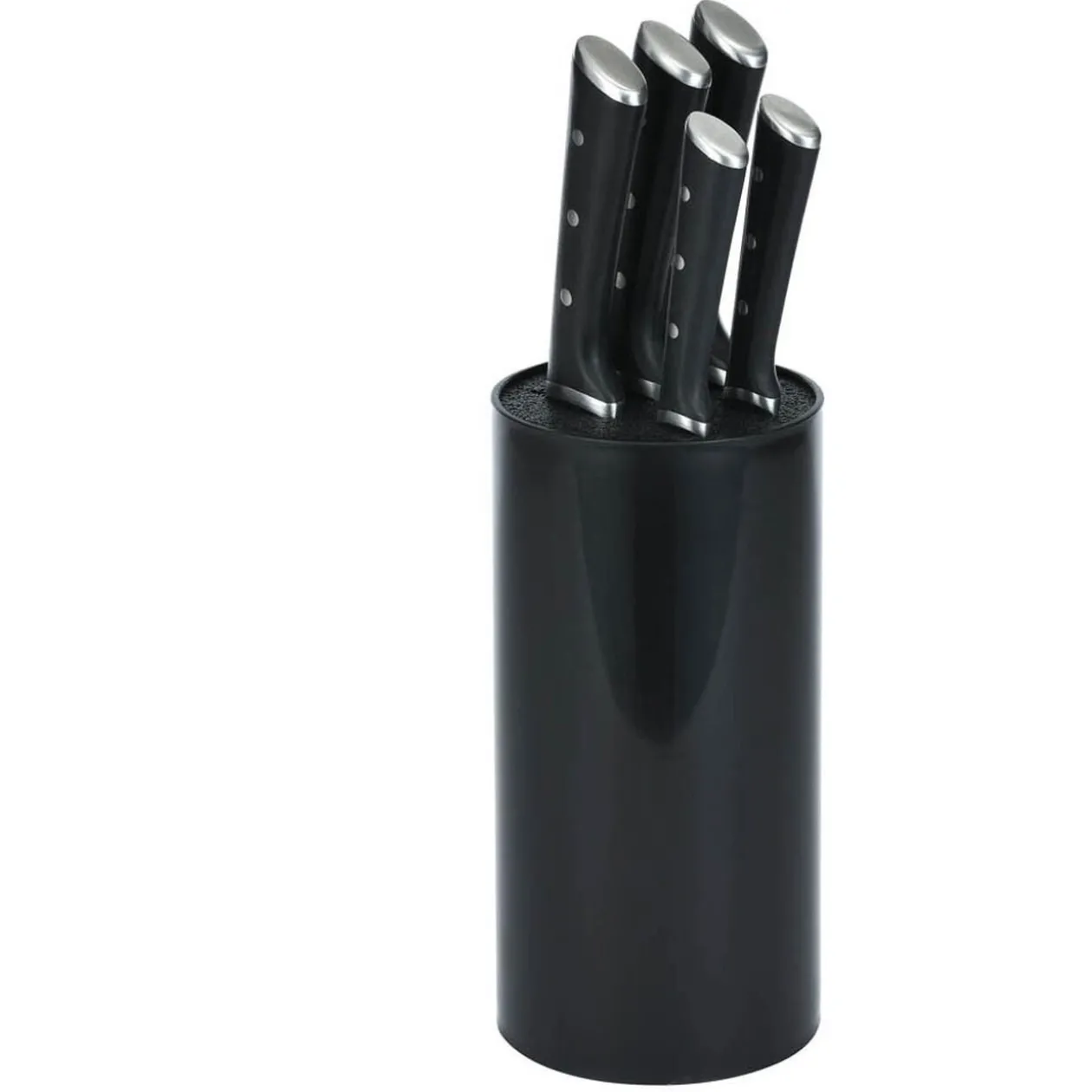 Bloc couteaux universel rond noir