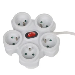 Bloc multiprise étoile 5 prises