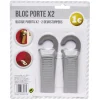 Bloc porte x2 avec crochet