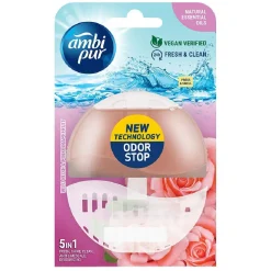 Bloc WC Ambi Pur 5 en 1 rose sauvage et pamplemousse rose - 55 ml