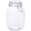 Bocal en verre avec couvercle à charnière 1,5 L