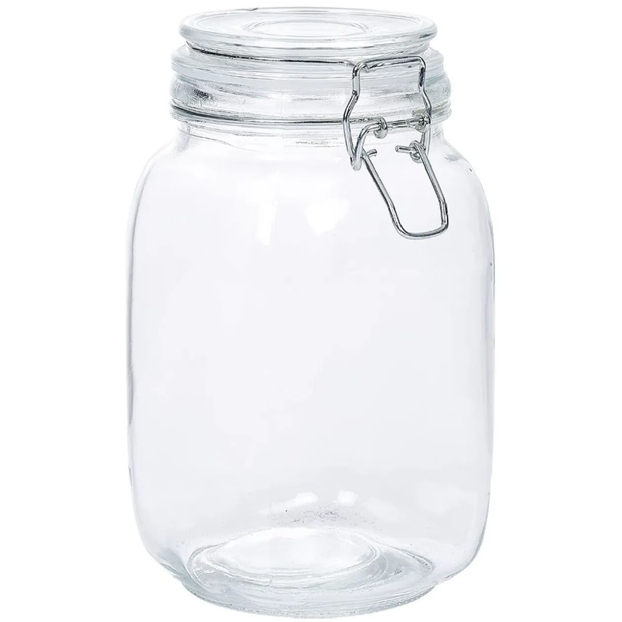 Bocal en verre avec couvercle à charnière 1,5 L