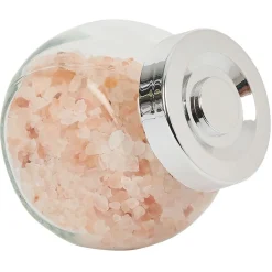 Bocal en verre incliné 200ml avec couvercle en plastique à visser x2