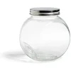Bocal en verre transparent couvercle métal 2000ml - 16x11,5xH.16cm