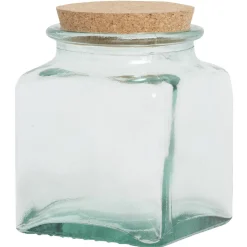 Bocal transparent 1,1 L verre et liège