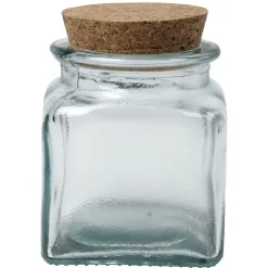 Bocal transparent 0,5 L verre et liège