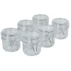 Bocal transparent 200 ml x6