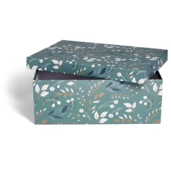 Boite carton décorée 48x33,5xH16cm - 2 modèles