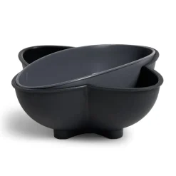 Bol apéritif avec poubelle gris