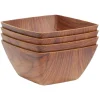Bol carré 12x12cm marron