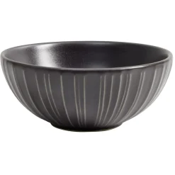 Bol en céramique noir Ø15xH.6,5cm