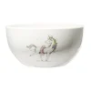 Bol en porcelaine blanc pour enfant motif licorne Ø14xH7cm