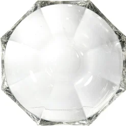 Bol Hambourg octogonal en verre transparent