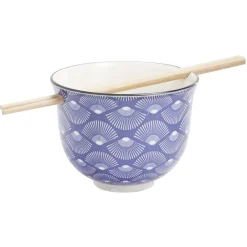 Bol japonais à Râmen céramique avec baguettes