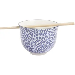 Bol japonais à Râmen céramique avec baguettes